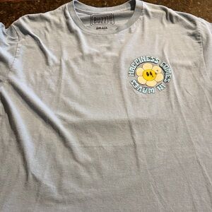 Buzz Light Blue Graphic Tee for Men